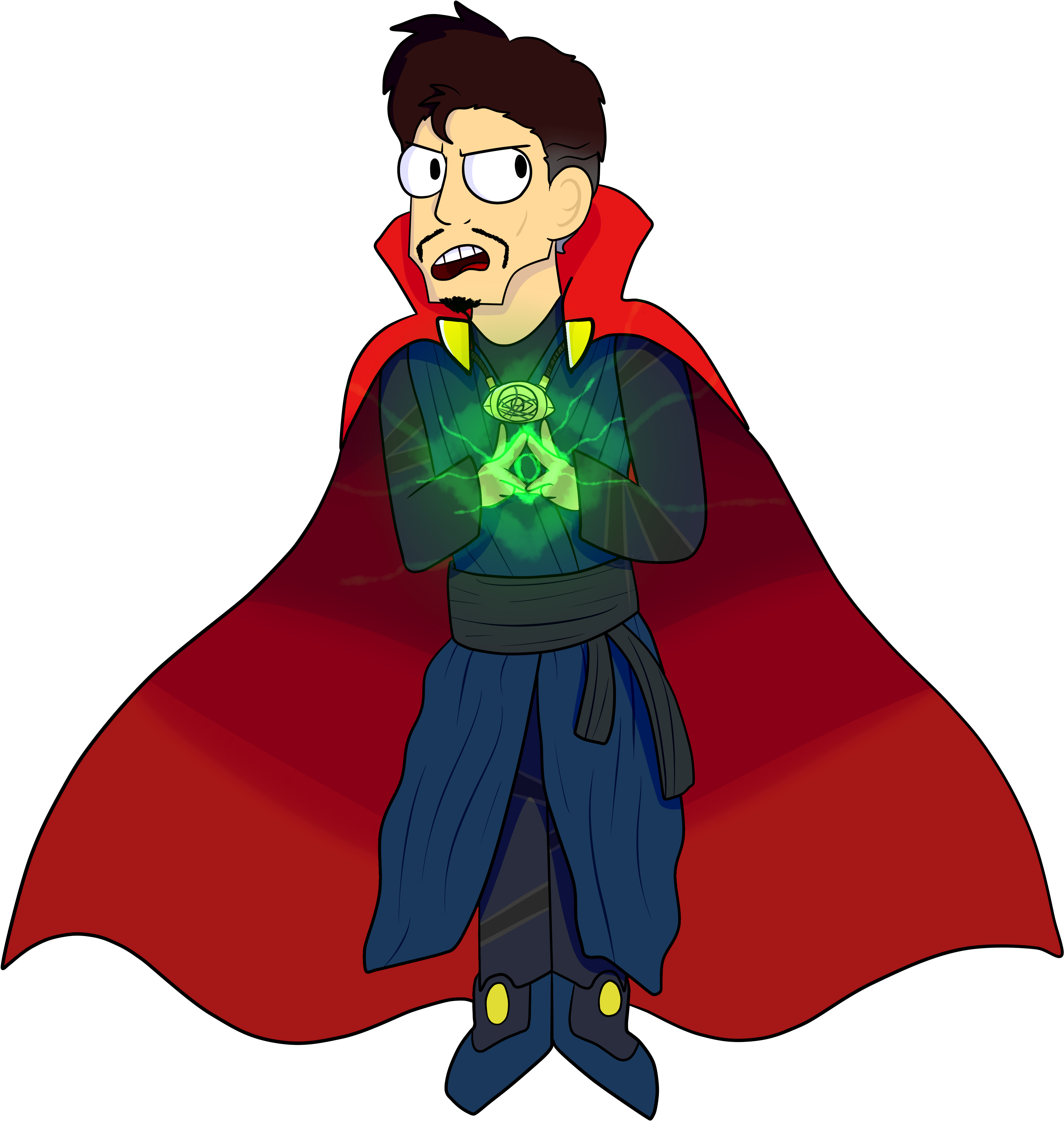 Character Doctor Strange Transprent Png Free Download - Cartoon Doctor Strange Drawing (4000x4000)