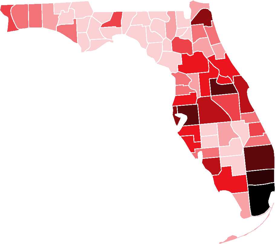 List Of Counties In Florida - All Counties Of Florida (910x808)