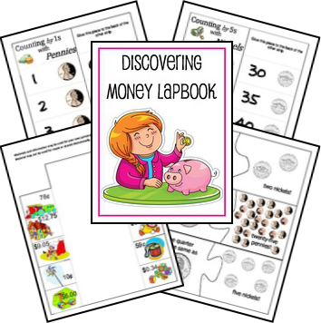 Here Is A Free Discovering Money Lapbook - Lap Book (354x356)