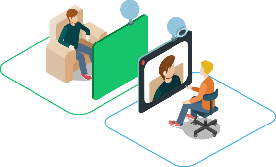 Video Customer Support - Video Chat Png (560x338)
