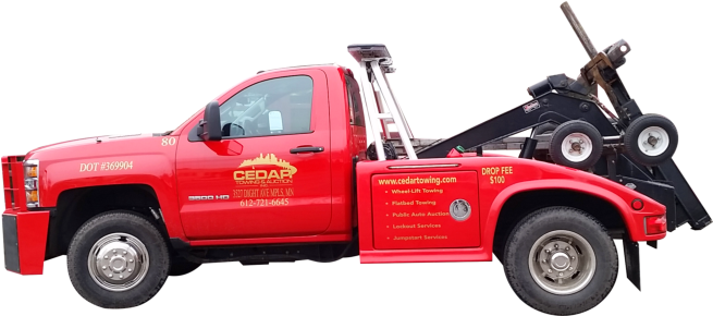 Cedar Auction Inc Minneapolis Minnesota And Side - Sign For Towing (730x424)
