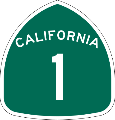 California 1 Png Png Images - California State Route 1 Sign (385x401)
