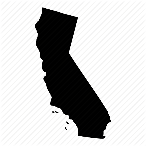 512 X 512 14 - Transparent Png California State Shape (512x512)