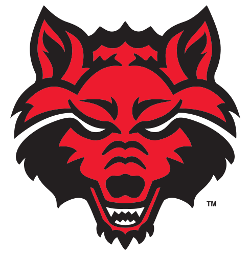 Logo Arkansas State University Red Wolves Wolf Head - Arkansas State University Red Wolves (500x500)