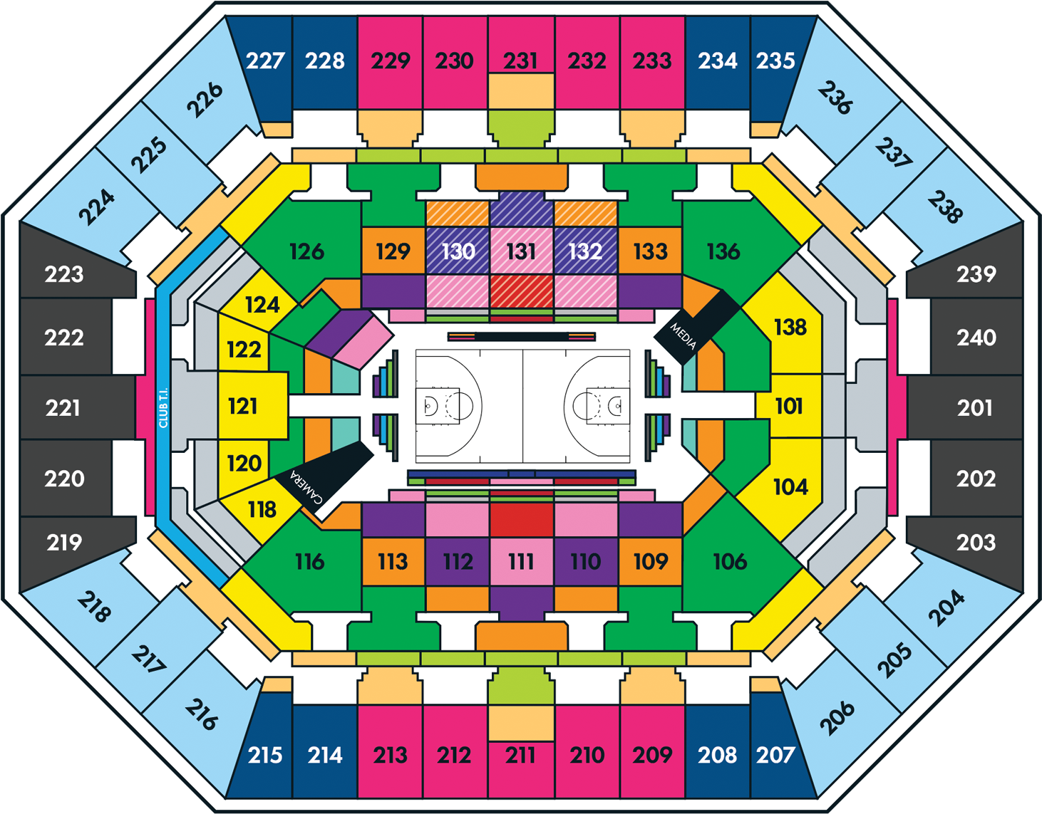 Timberwolves Seating Map - Timberwolves Season Tickets 2018 (1500x1156)