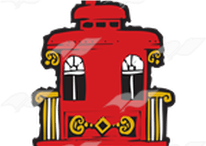 Caboose Drawing Wooden Train - Caboose Drawing Wooden Train (450x300)