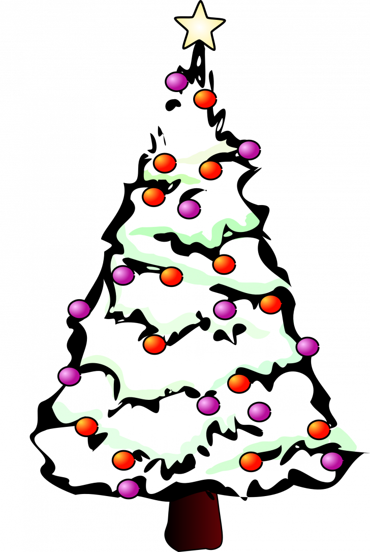 Christmas Tree Jpg Free Download Clipart Of Trees Itunes - White Christmas Tree Clipart (728x1085)