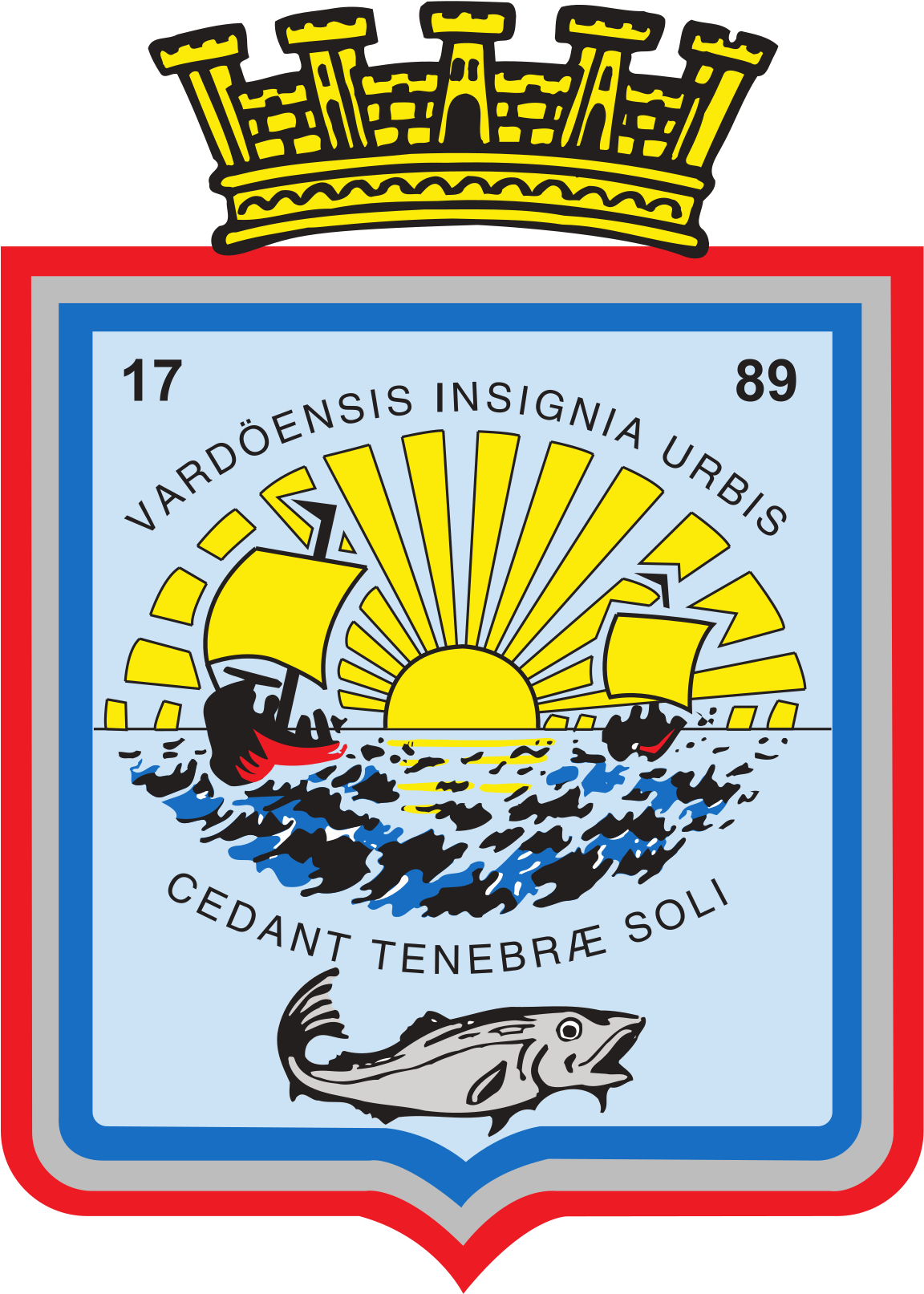 Coat Of Arms Of Vardø - Vardø Byvåpen (1200x1697)