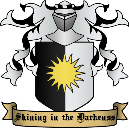 Shining In The Darkness - Coat Of Arms Generator (432x446)