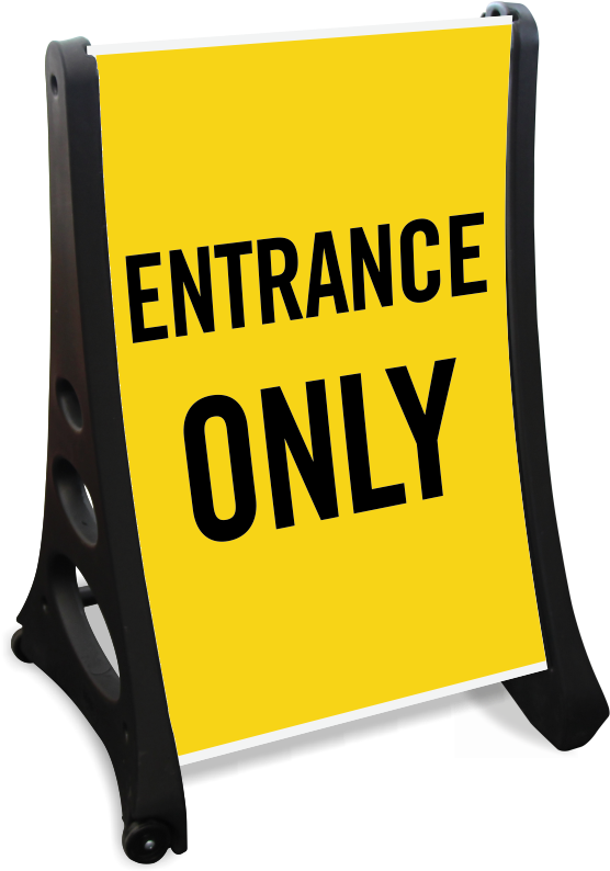 Entrance Only Portable Sidewalk Sign - Event Parking (800x800)