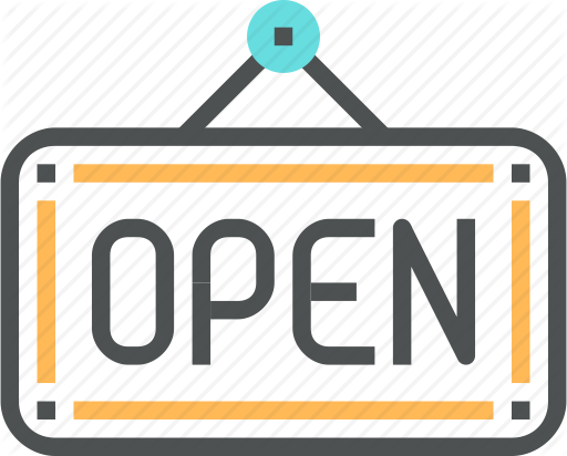 Shop Clipart Store Entrance - Open Time Icon Png (512x412)