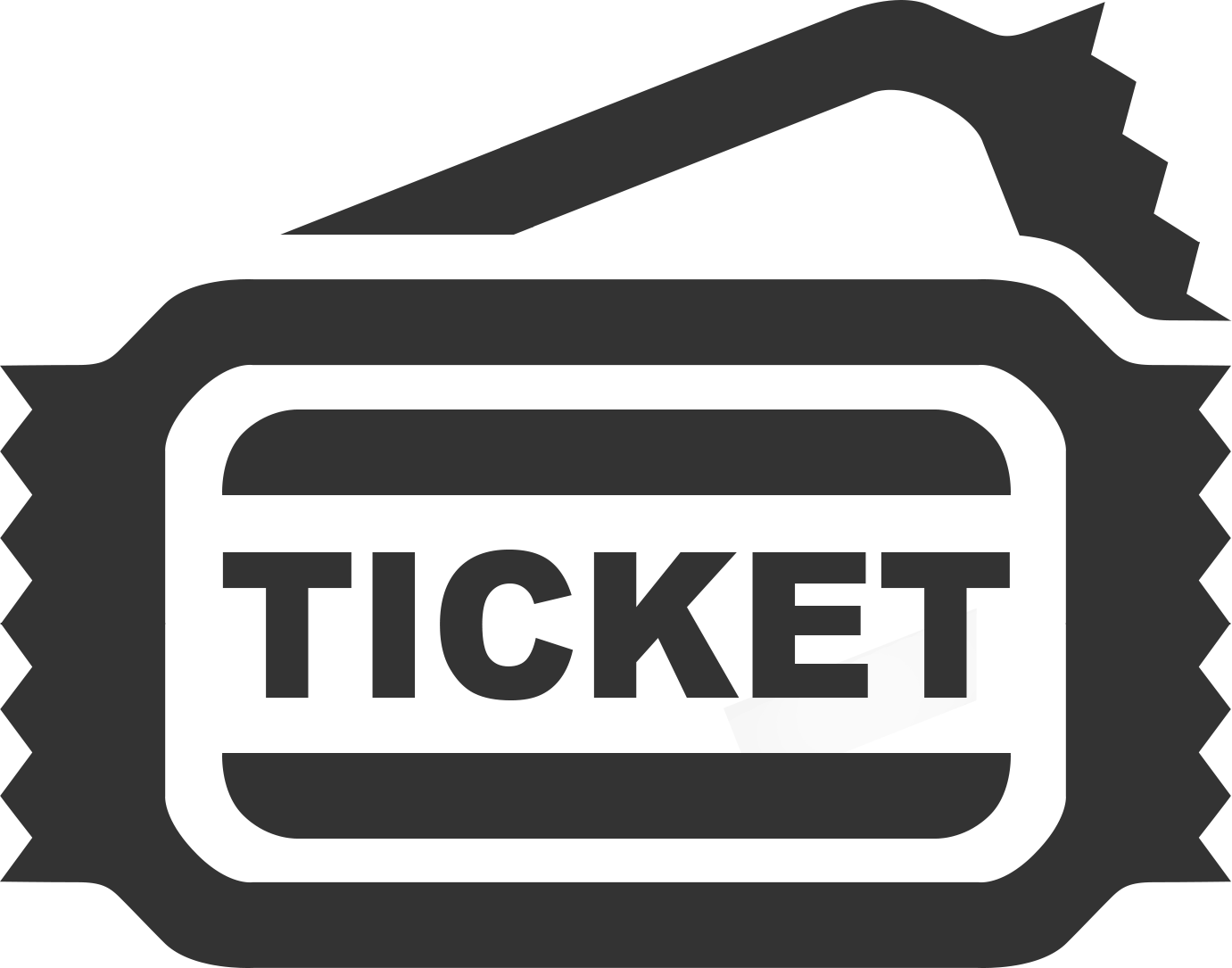 Blank Raffle Tickets Template Free - Ticket Booking Icon Png (1381x1085)