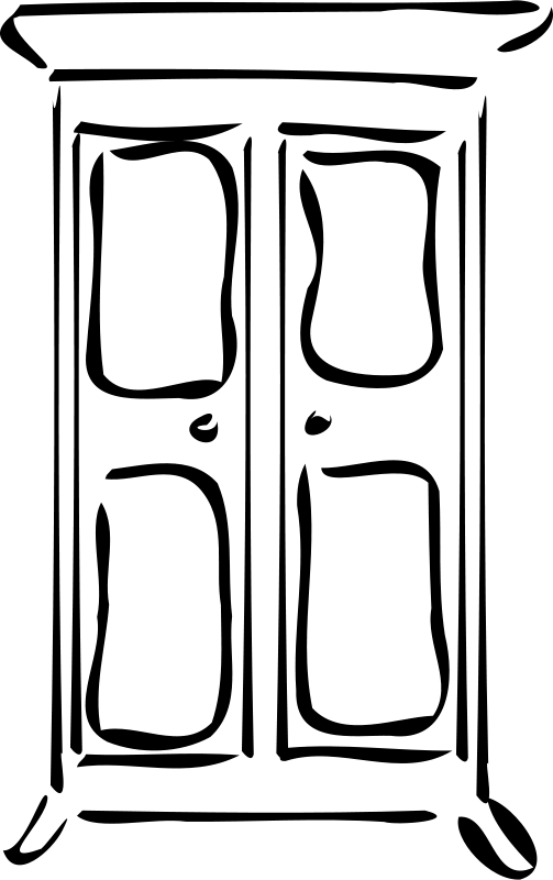 Outline Image Of Cupboard (503x800)