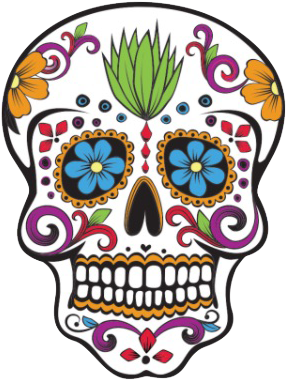 Cinco De Mayo 2017 Creatives' Cupboard - Skull Drawing Dia De Los Muertos (390x470)