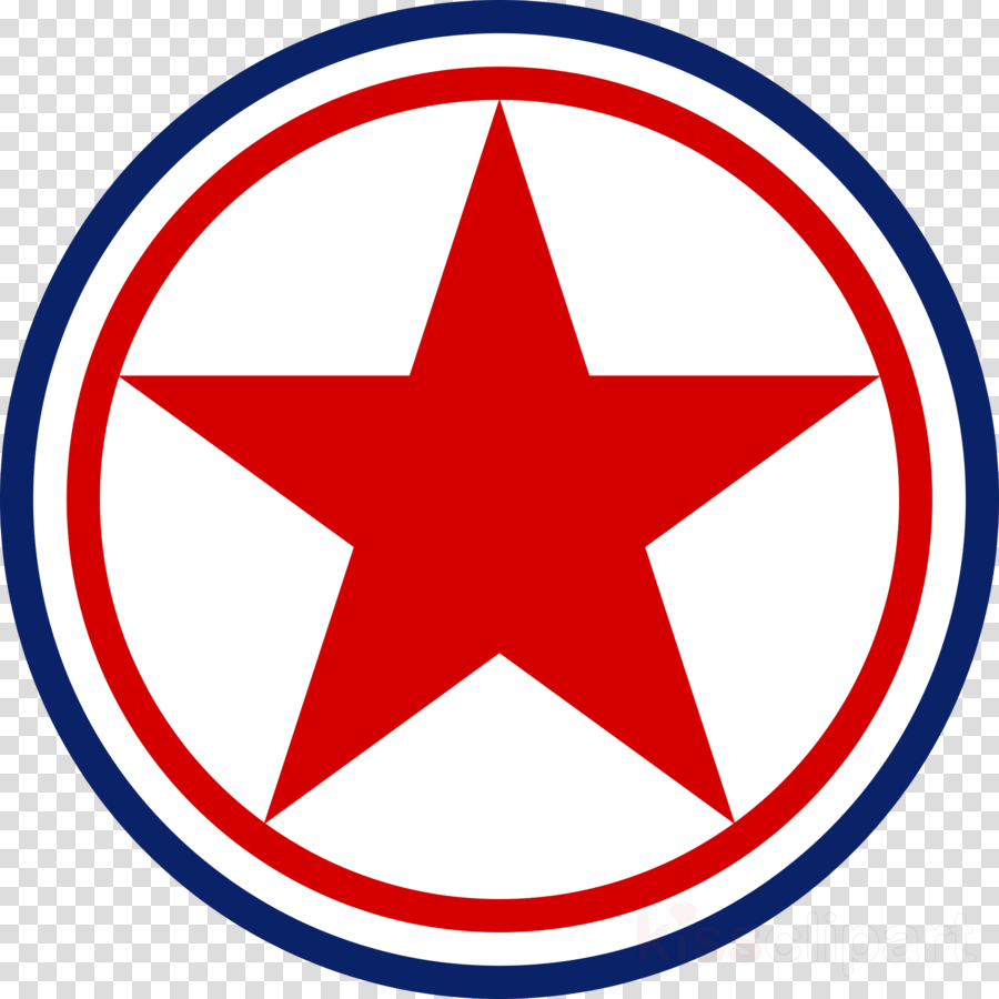 Star With A Circle Around Clipart Circle Clip Art - North Korea Air Force Logo (900x900)