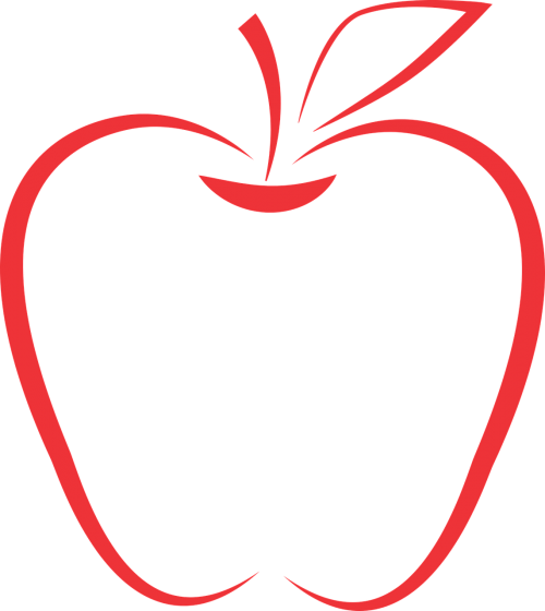 Apple,school Days,school,teacher Apple,apples,icon,red, - Teacher Apple Transparent (500x560)