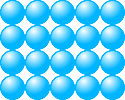 Computer Icons Sphere Blue Quantity Area - Clip Art (425x340)