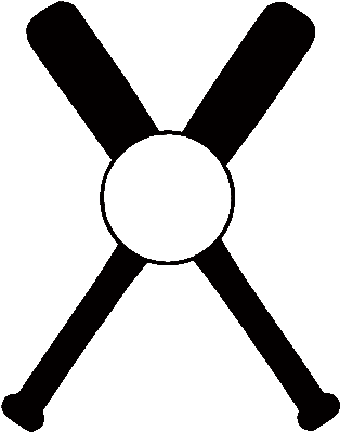 Baseball Clipart Monogram - Cartoon (400x400)