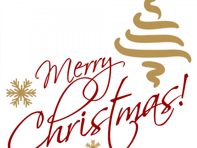 Merry Christmas Clipart Calligraphy - Merry Christmas Text Png (640x480)