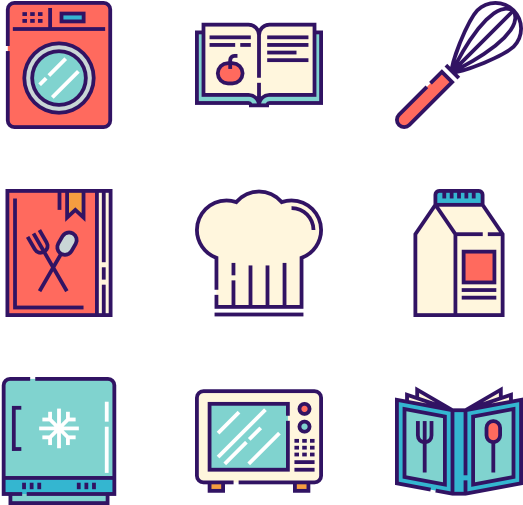 Furniture Icon Packs Vector Svg Psd - Kitchen Icon Vector Icon Png (600x564)