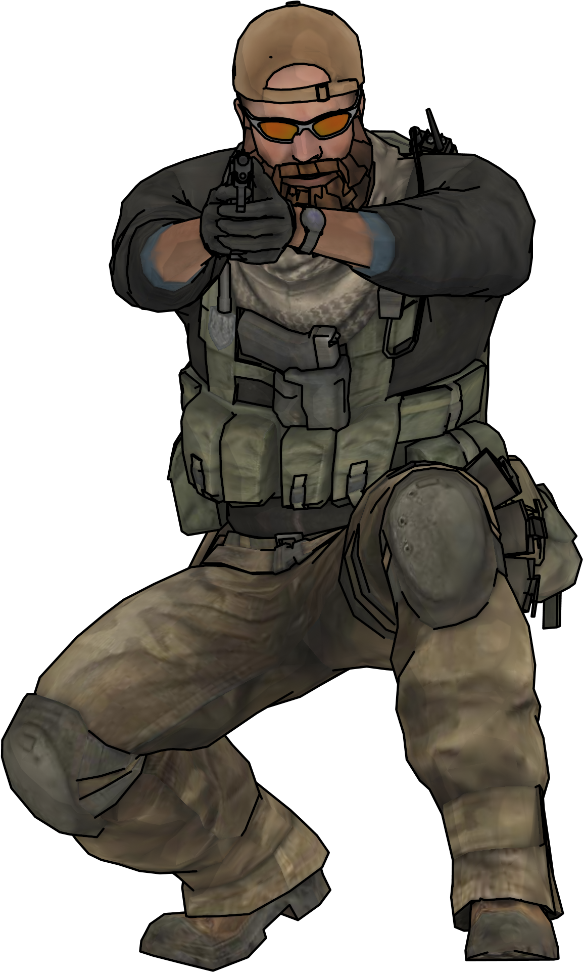 Man Soldier Gun Cartoon Front View Clipart Png - Man Soldier Gun Cartoon Front View Clipart Png (1154x1922)