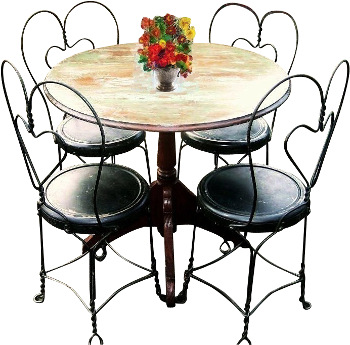 Tables And Chairs Transparent Background (691x691)