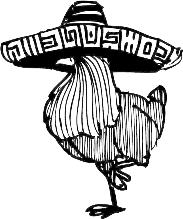 Nachos Drawing Chilaquile - Mexican Rooster Logo (800x800)