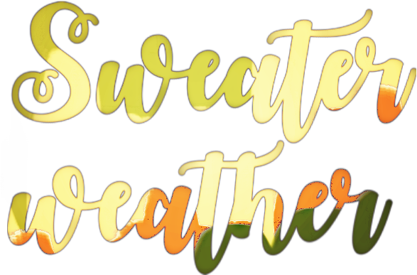 Fall Autumn - Calligraphy (596x494)