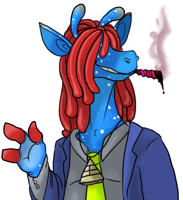 I Blame Flammingcorn - Cartoon (400x400)