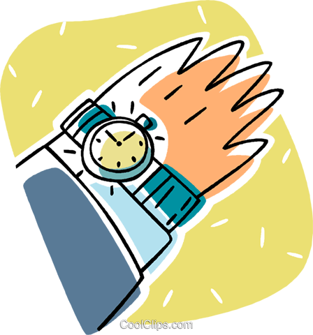 Wristwatch Royalty Free Vector Clip Art Illustration - Wristwatch Royalty Free Vector Clip Art Illustration (448x480)