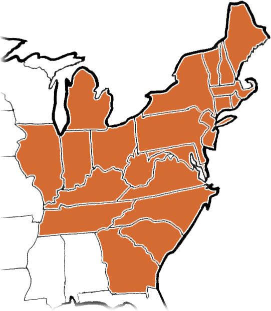 Shipping Map - Usa Map In Black And White (555x638)