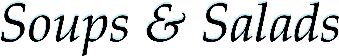 Soups & Salads Soups & Salads - Soups & Salads Soups & Salads (1438x238)