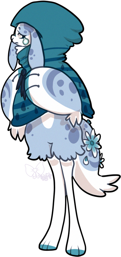 Bavom 19 - Bunny - Sad Drops - Closed By Kandy-cube - Cartoon (536x951)