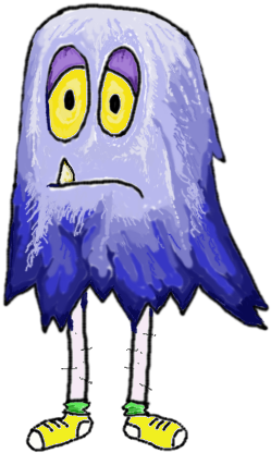 Permalink - Tags - Development,ipad,art - Cartoon Sad Monster Png (369x465)