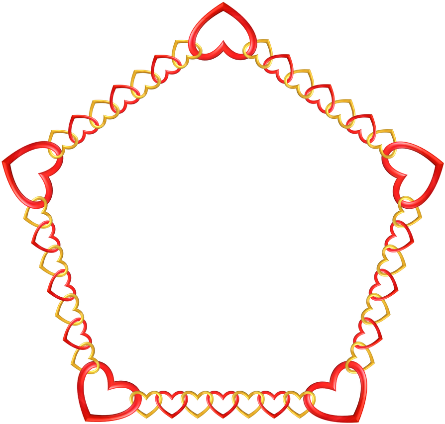 Pentagon Frame Tropical 6 By Happyare - Pentagon Frame Tropical 6 By Happyare (912x877)