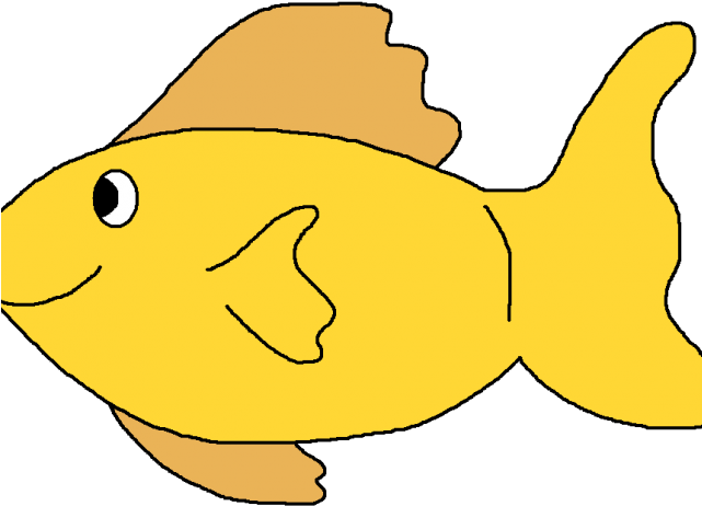 Tropical Fish Clipart Border - Yellow Fish Clipart (640x480)