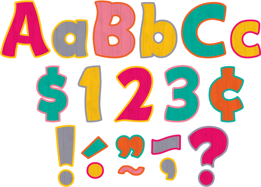 Tcr5579 Tropical Punch Funtastic 4" Letters Combo Pack - Teacher Created Resources Funtastic Letters Combo Pack (900x900)