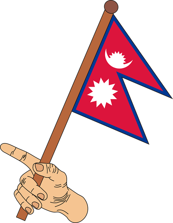 Nepal Flag Png - Nepal Flag Png (558x720)