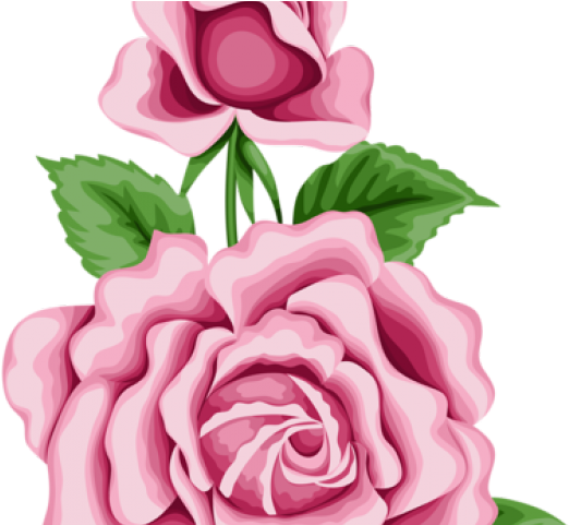 Vintage Flower Clipart Flower Painting - Rose Flower Border Png (640x480)