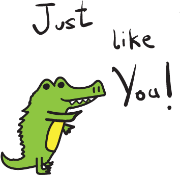 Clip Art Transparent Library Great Crocodile In Water - American Crocodile (408x408)