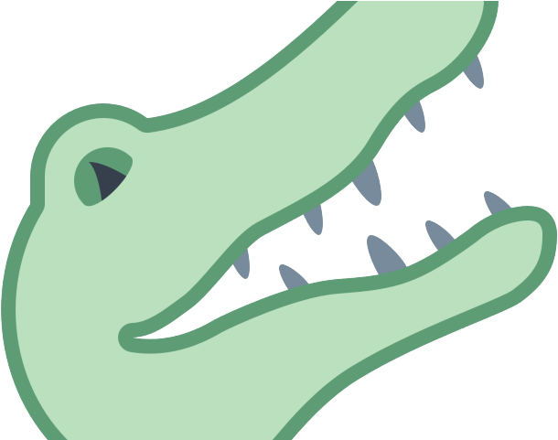 Alligator Clipart Sunglasses - Alligator Doodle Png (640x480)
