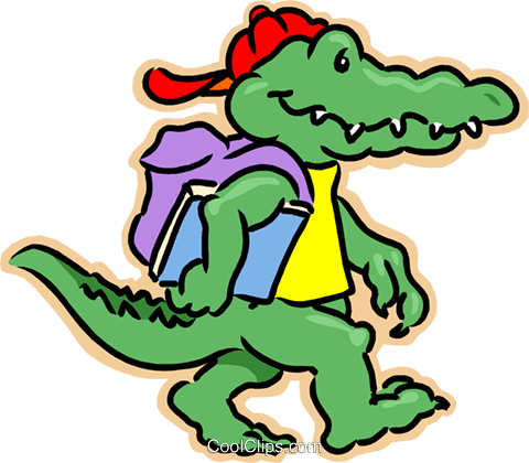 480 X 420 1 - Alligator Going To School (480x420)