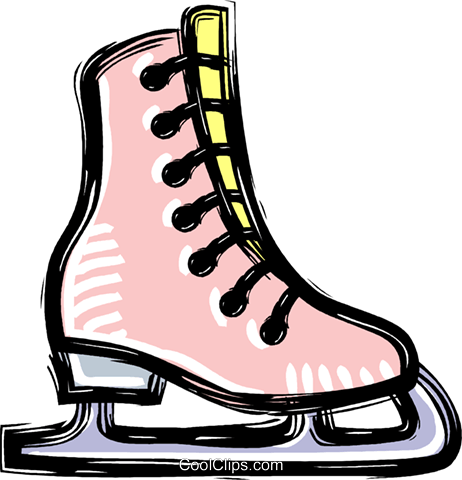 Figure Skate Blade Clipart - Ice Skates Clip Art (462x480)