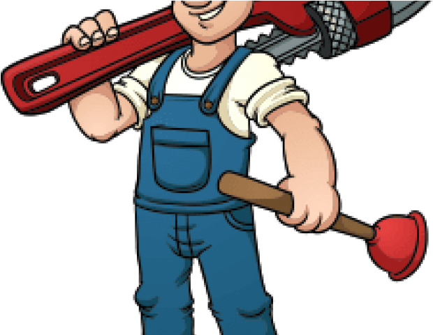Plumber Clipart Plummer - Cartoon Plumber (640x480)