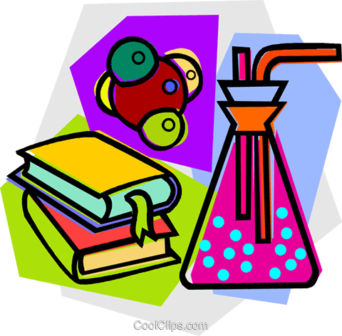 School Project, Science Royalty Free Vector Clip Art - Science Lab Materials Clipart (480x472)