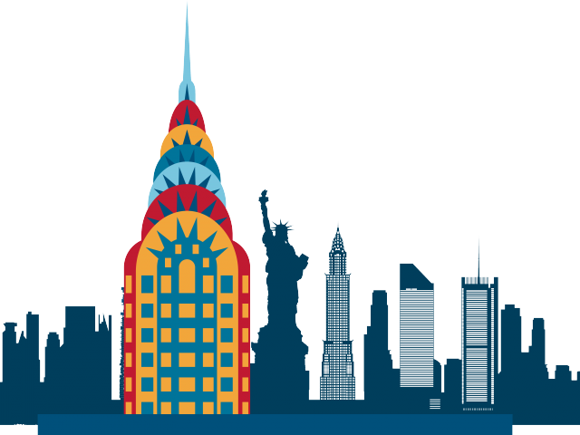 Towers Clipart City Skyline - New York City Illustration (640x480)