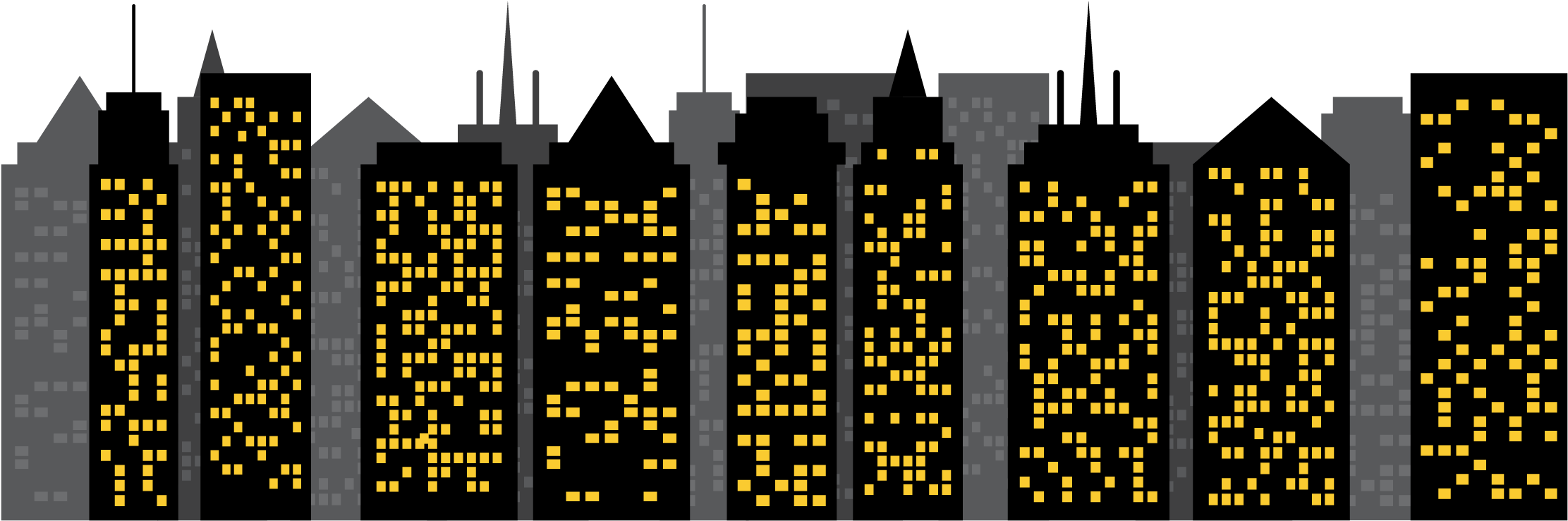 Transparent Superhero City Skyline Clip - Fundo Batman Em Png (2250x1500)