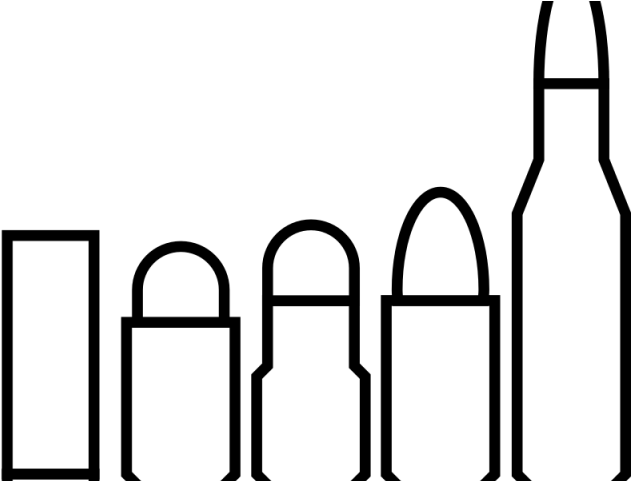 Bullet Clipart Black And White - Bullet Black And White Png (640x480)
