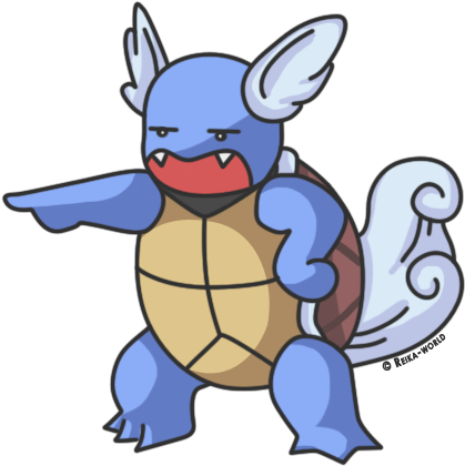 008 Wartortle By Reika-world - Cartoon (443x430)