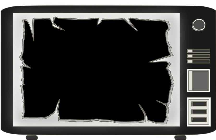 De Tv Em Png Clipart Television Show - Frame Television Vector (900x583)